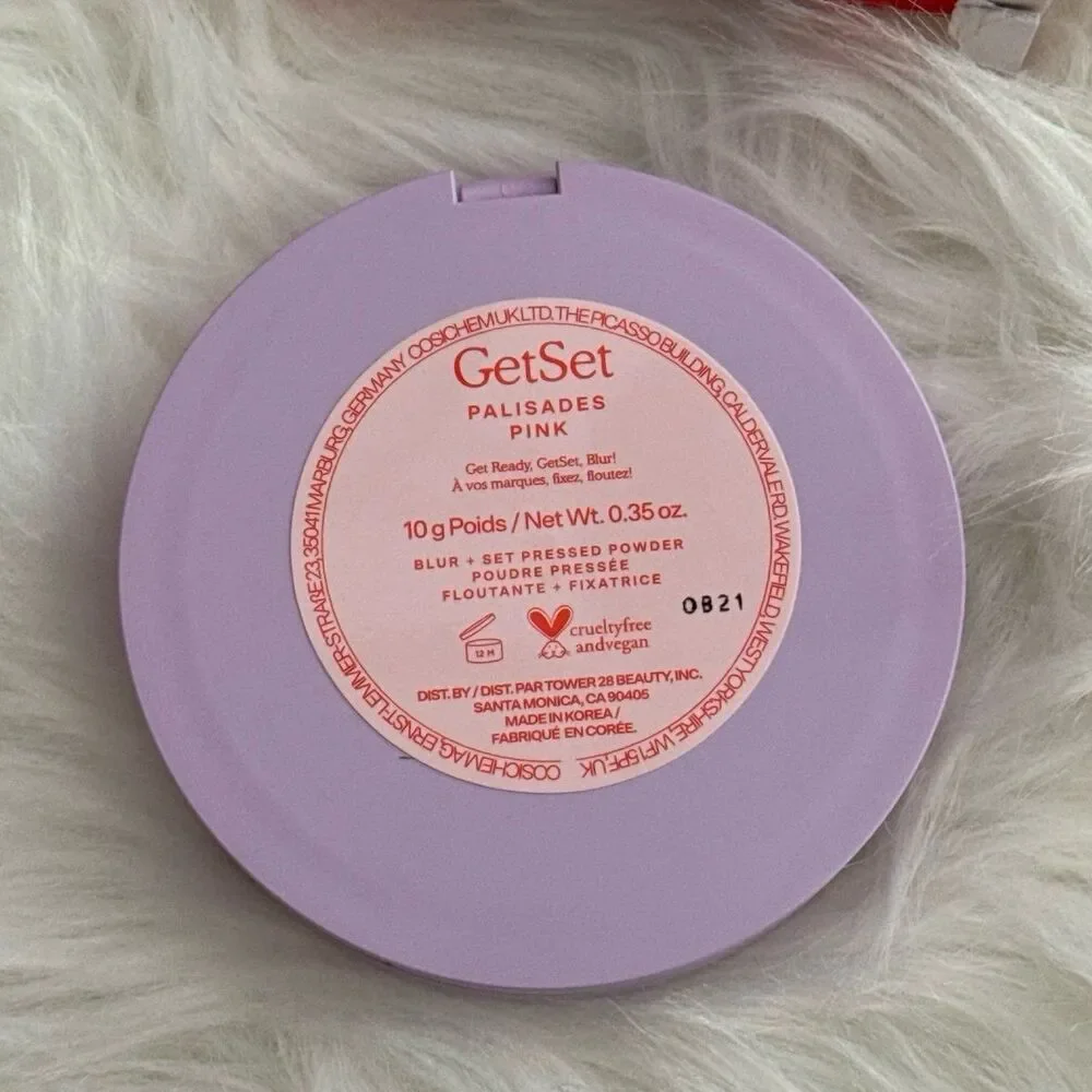 Tower 28 Beauty Get Set Blur + Set Talc Free Setting Powder Palisades Pink